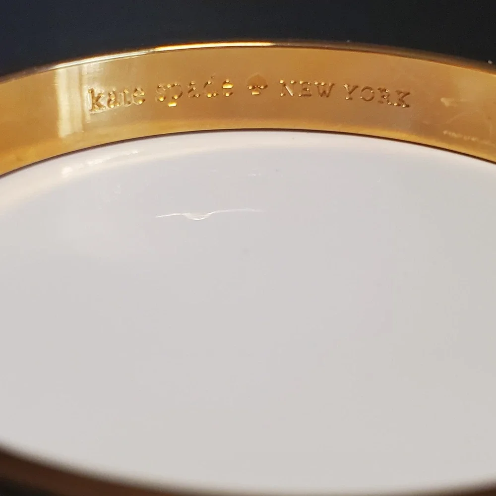 NWT KATE SPADE Idiom Bangles Bridesmaid Bangle Engraved Gold Plate Best Friend - Picture 3 of 9